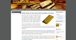 Desktop Screenshot of goldbullionpro.com